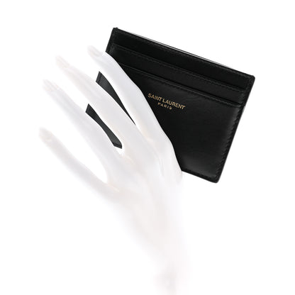 Saint Laurent Calfskin Card Case Black 2 of 10