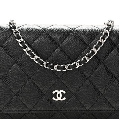 Chanel Caviar Quilted Wallet On Chain WOC Black 8 of 10