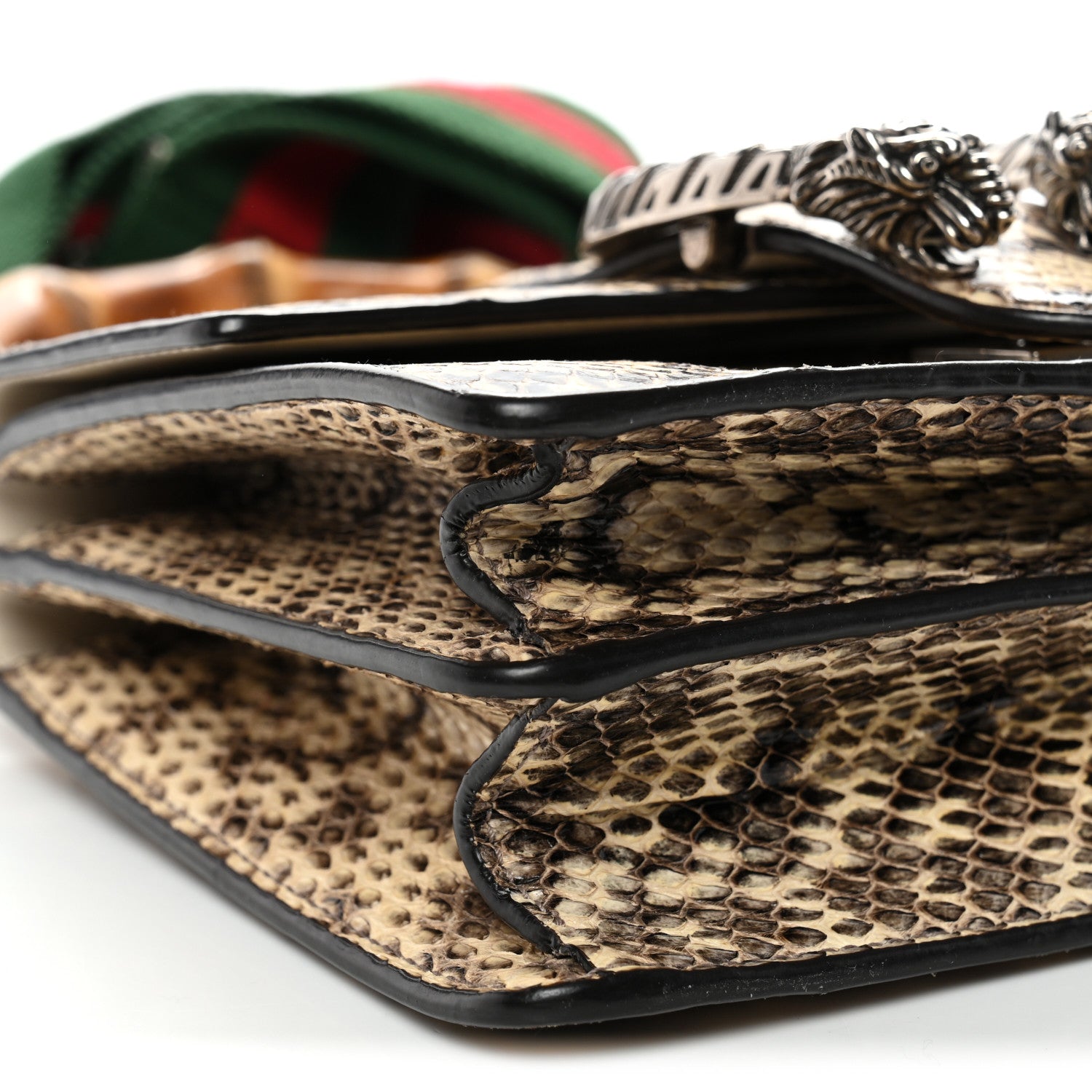 Gucci Snakeskin Bamboo Web Mini Dionysus Top Handle Bag 1860030