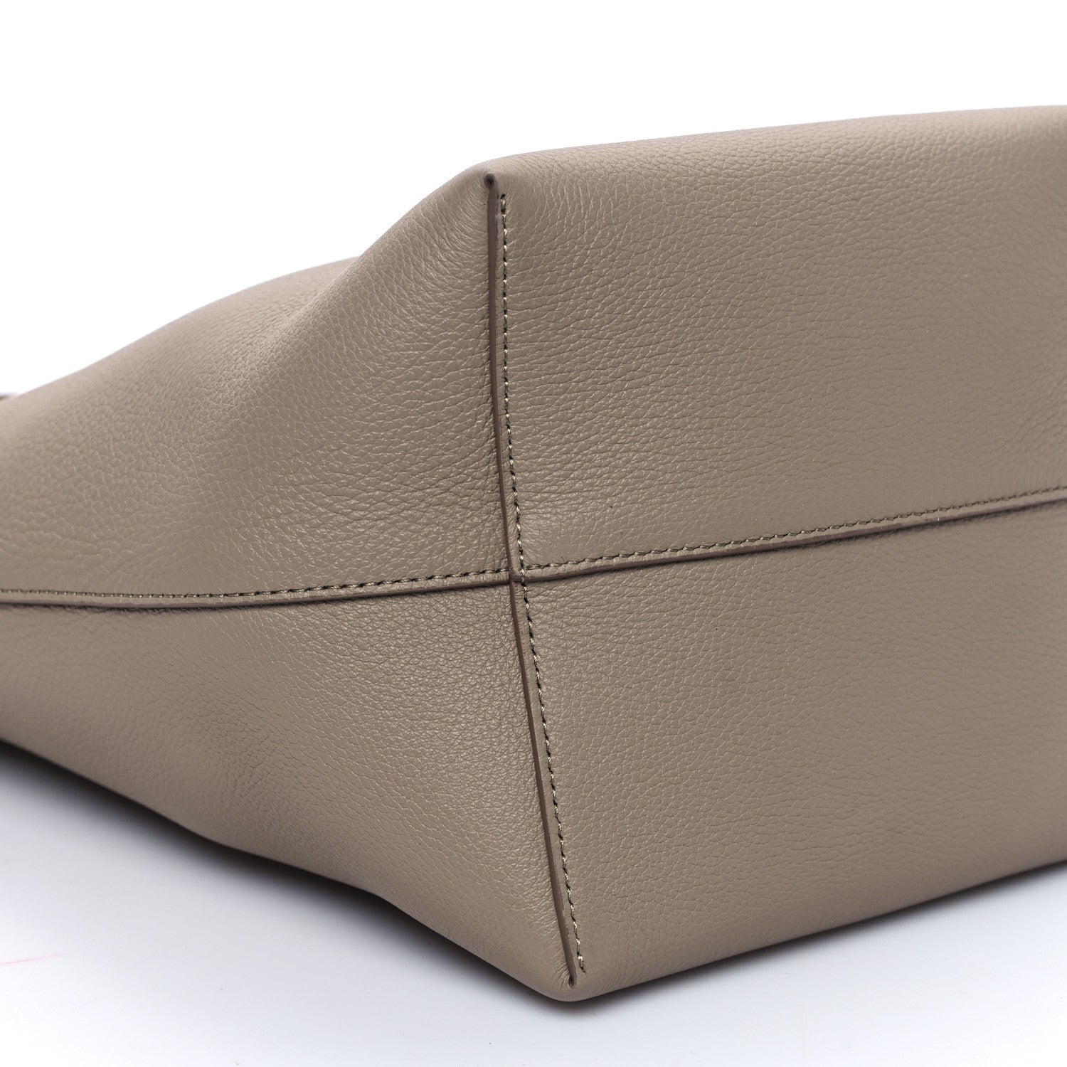 The Row Grained Calfskin Medium N/S Park Tote Dark Taupe 8 of 9