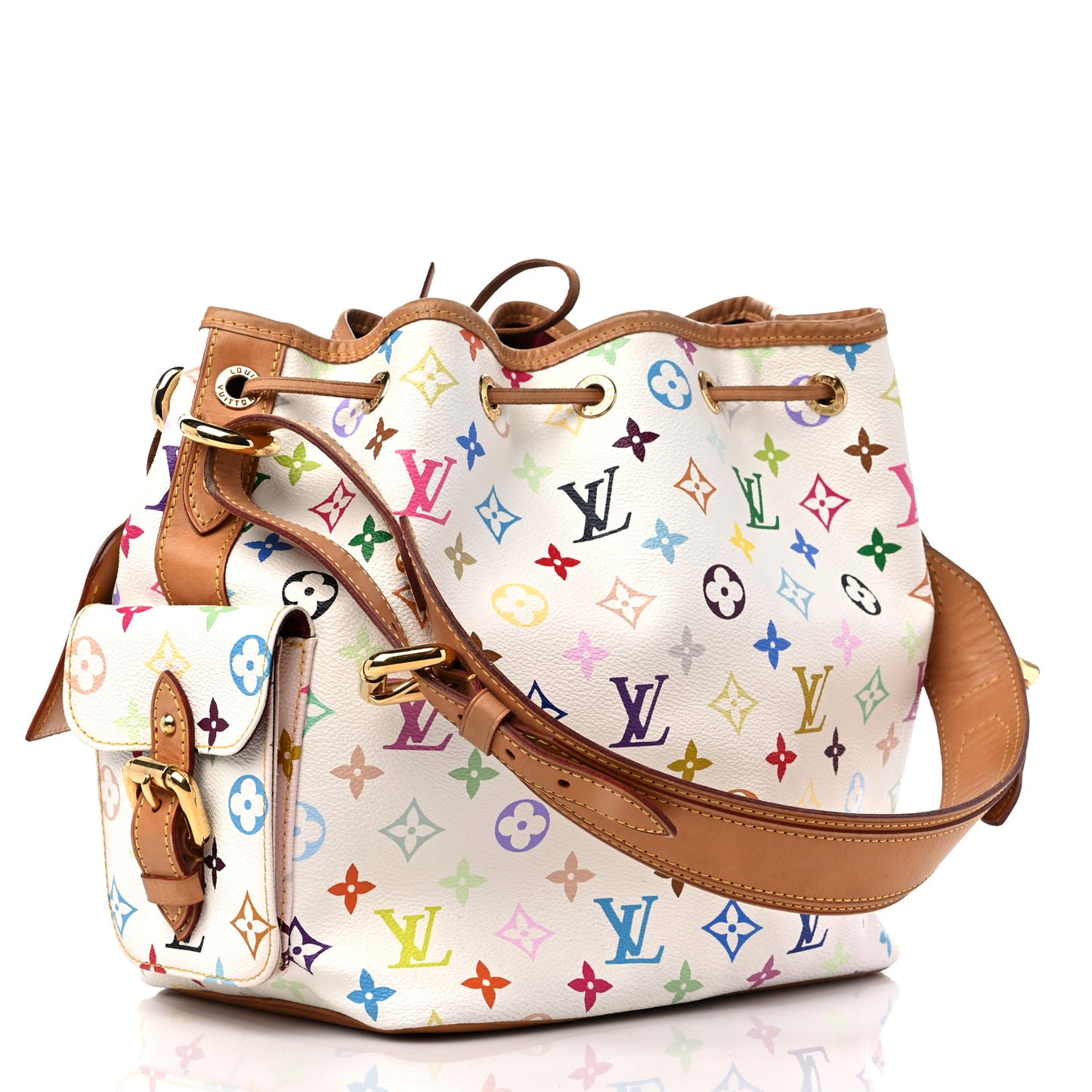 Monogram Multicolor Petit Noe White