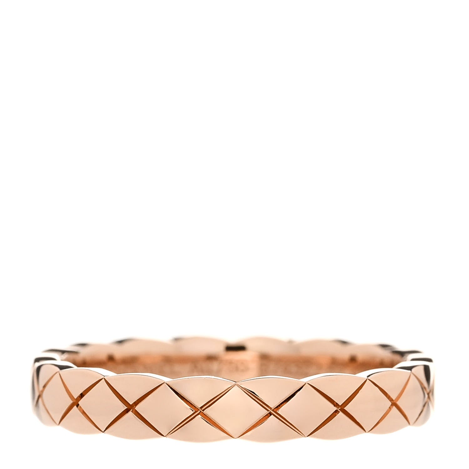 Chanel 18K Beige Gold Mini Coco Crush Ring 52 6 1 of 5