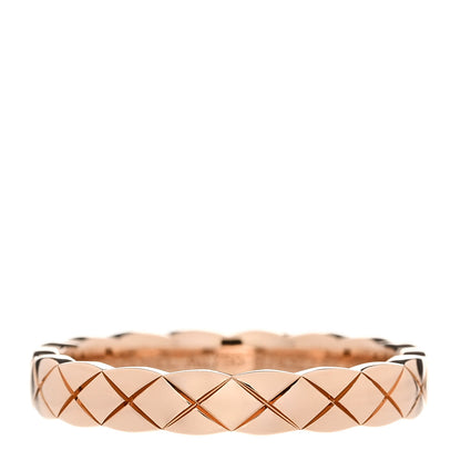 Chanel 18K Beige Gold Mini Coco Crush Ring 52 6 1 of 5