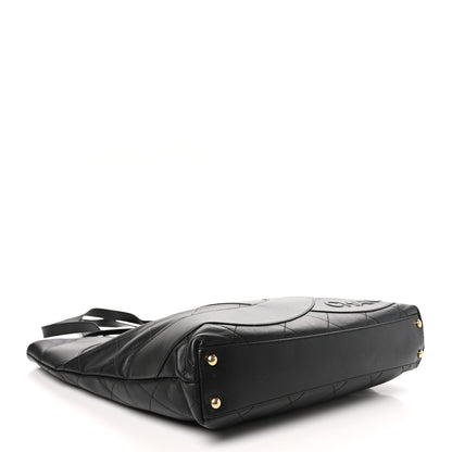 Chanel Calfskin Stitched CC Club Monaco Tote Black 4 of 10