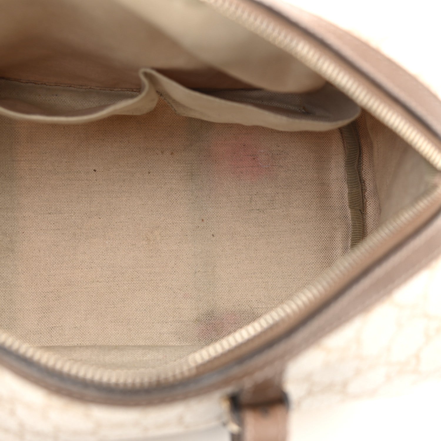 Gucci GG Supreme Monogram Calfskin Medium Nice Boston New Mystic White Beige Brown 6 of 16