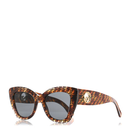 Fendi Acetate F is Fendi FF 51mm Cat Eye Sunglasses 0327/S Tortoise Camouflage 1 of 7