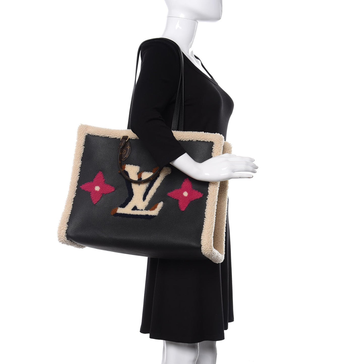 Calfskin Monogram Teddy Onthego GM Black