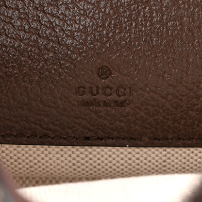 Gucci GG Supreme Monogram Textured Dollar Calfskin Web Mini Ophidia Convertible Shoulder Bag Beige Ebony New Acero 6 of 11