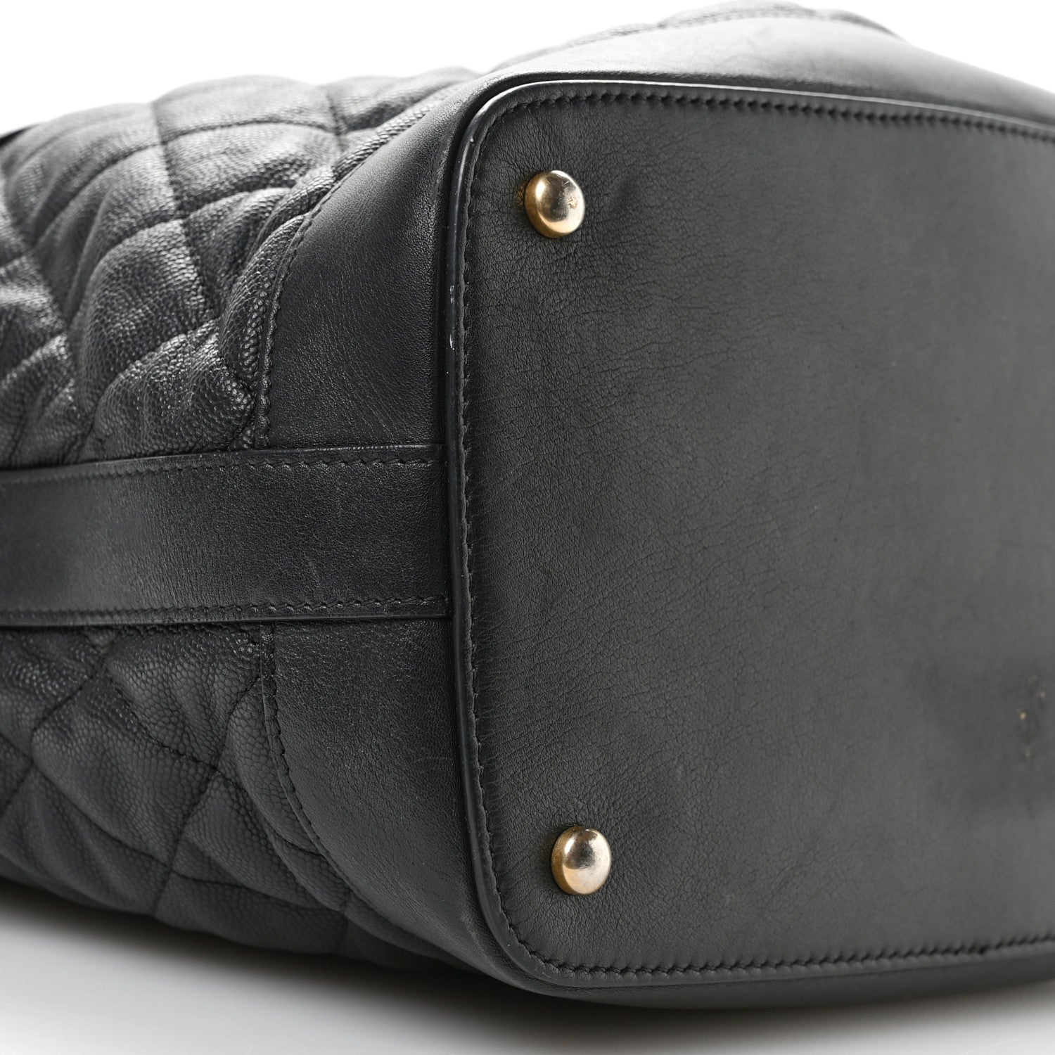 Chanel Caviar Lambskin Quilted Casual Style Hobo Black 9 of 12