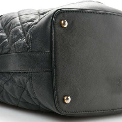 Chanel Caviar Lambskin Quilted Casual Style Hobo Black 9 of 12
