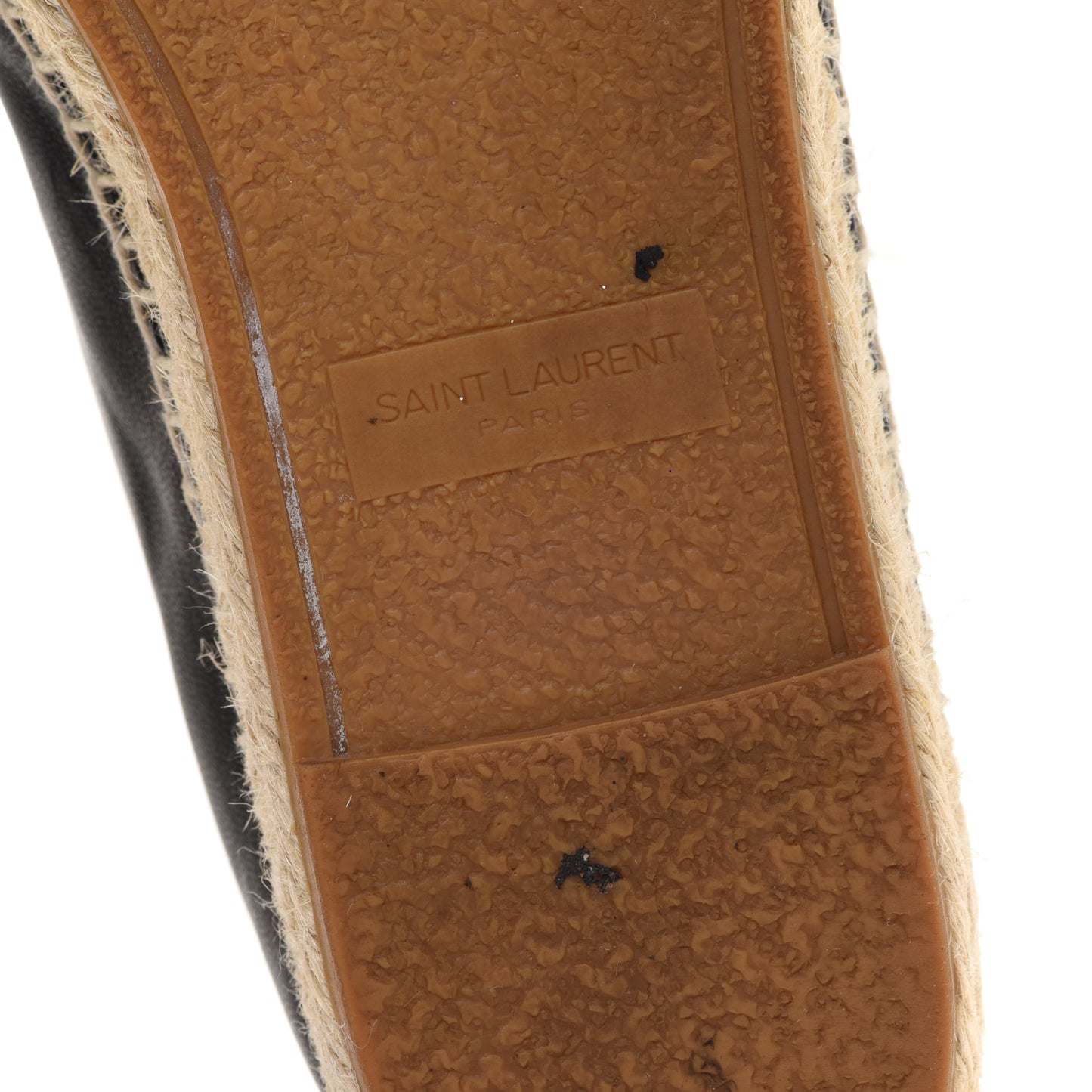 Lambskin Monogram Espadrilles 36.5 Black