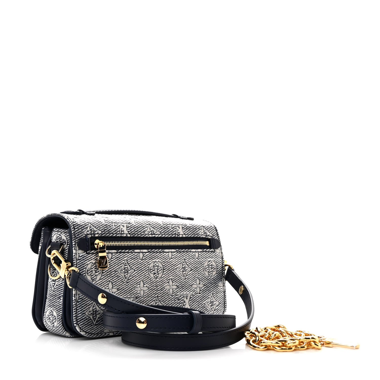 Louis Vuitton Monoglam Pochette Metis East West Blue 3 of 10