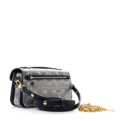 Louis Vuitton Monoglam Pochette Metis East West Blue 3 of 10