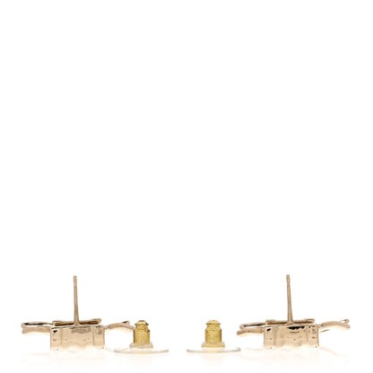 Chanel Metal CC Drop Earrings Gold 3 of 5