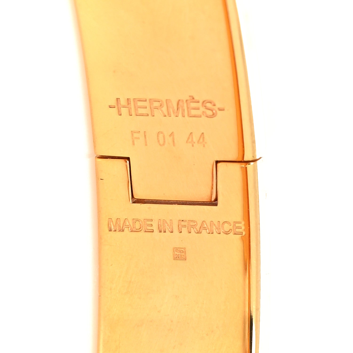 Hermes Enamel Narrow Clic Clac H Bracelet PM White 5 of 5