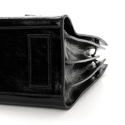 Saint Laurent Textured Patent Calfskin Small Sac De Jour Black 11 of 11
