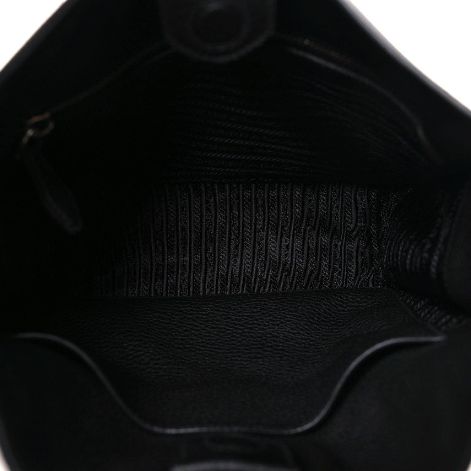 Prada Vitello Daino Soft Hobo Messenger Bag Black 5 of 10
