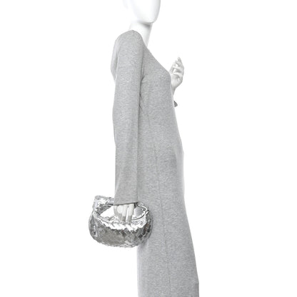 Bottega Veneta Metallic Nappa Intrecciato Mini Jodie Silver 2 of 11