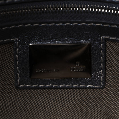 Fendi Metallic Lambskin Woven Baguette Grey 5 of 14