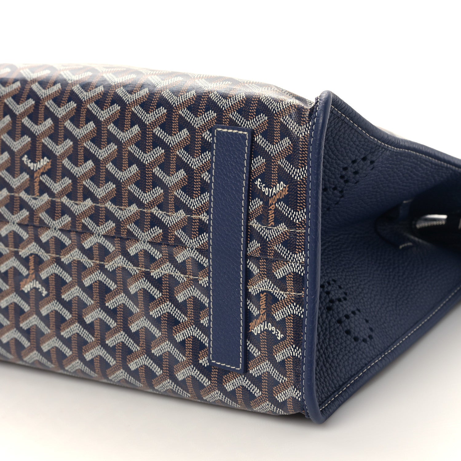 Goyard Goyardine Sac Hardy Pet Carrier PM Navy 9 of 9