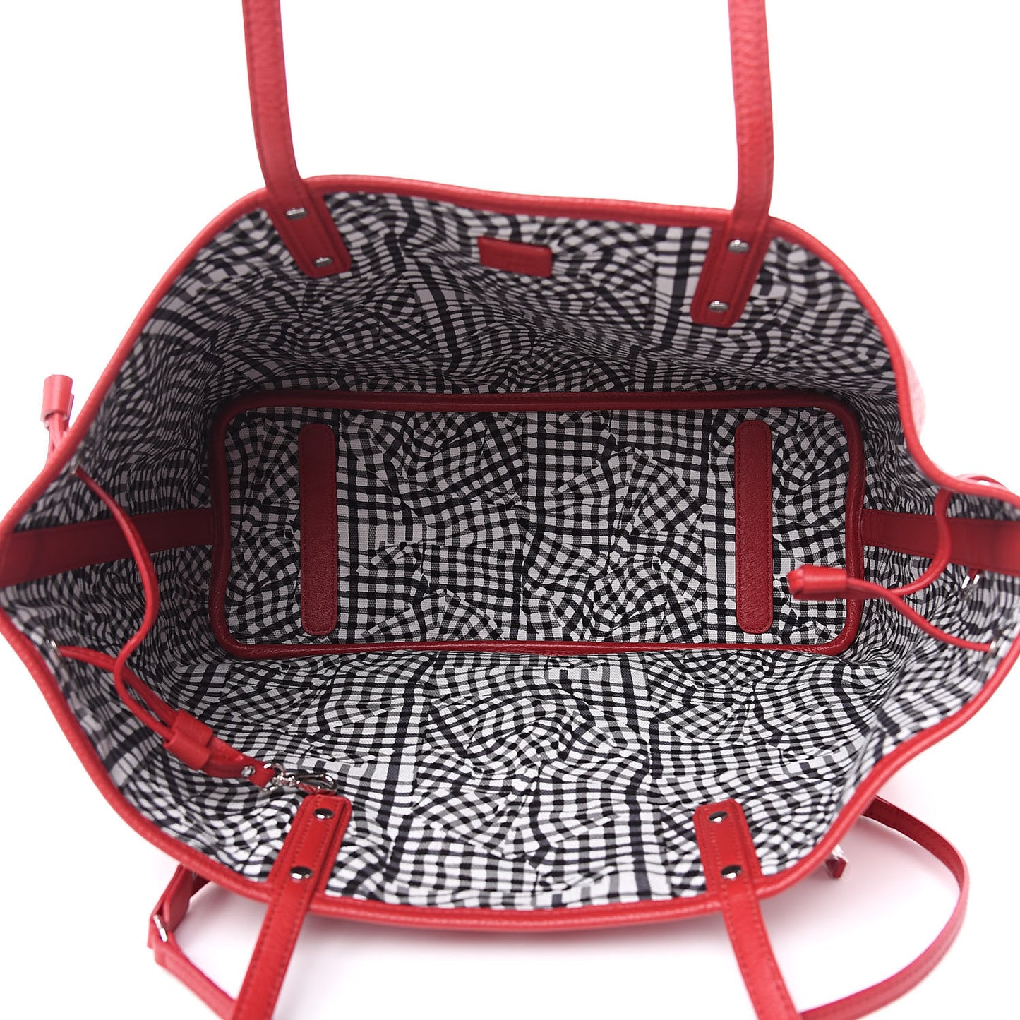 Visetos Medium Reversible Shopper Tote Ruby Red