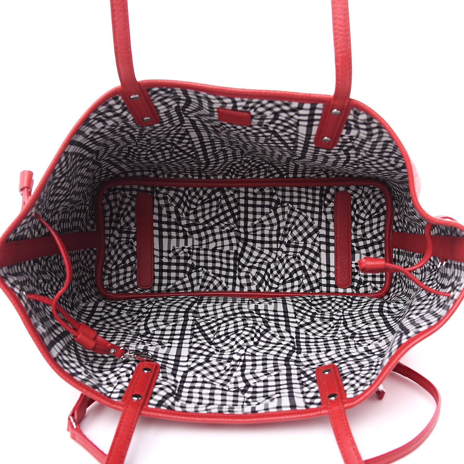 MCM Visetos Medium Reversible Shopper Tote Ruby Red 9 of 14