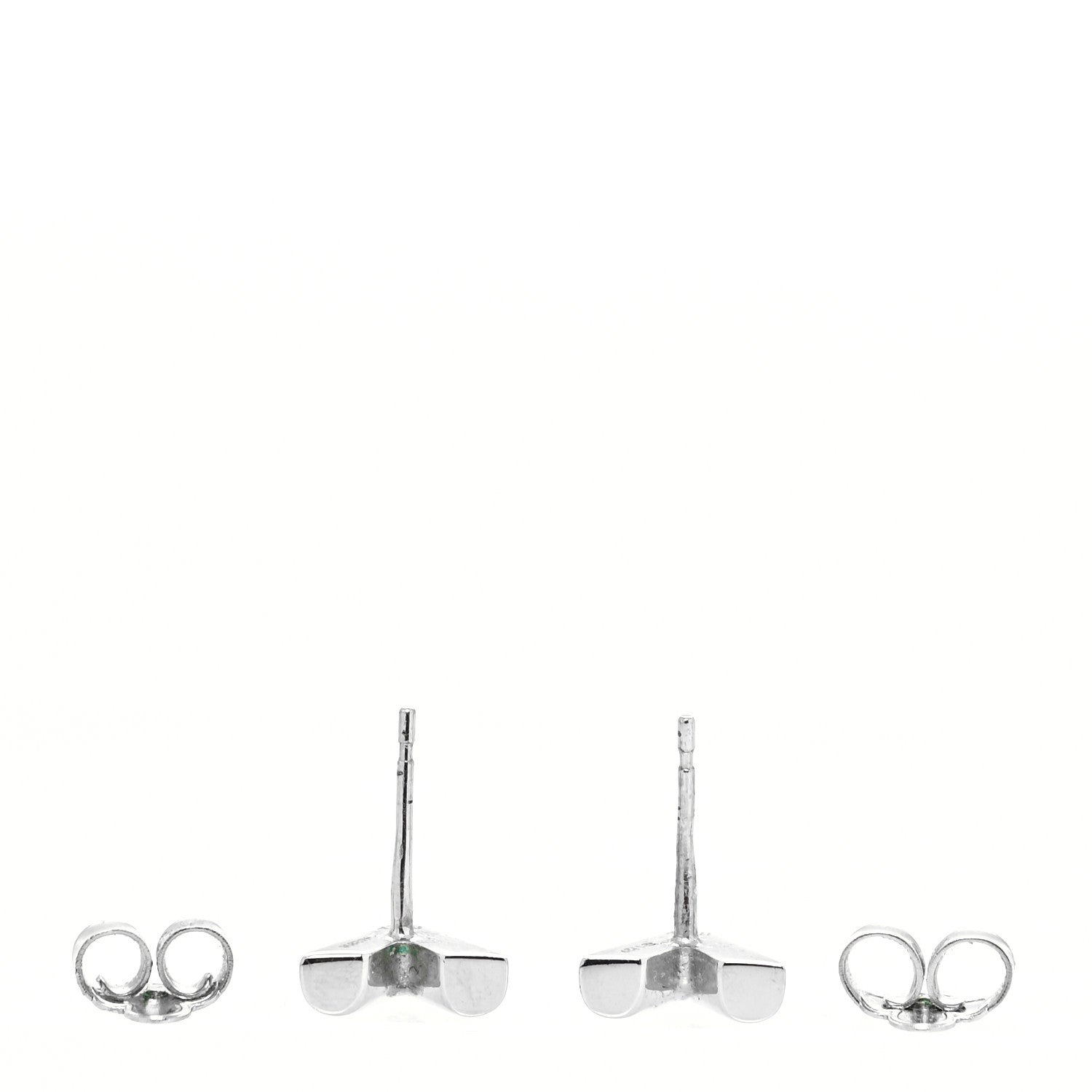 Louis Vuitton Essential V Stud Earrings Silver 3 of 4