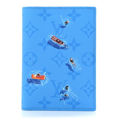 Louis Vuitton Monogram Sports Passport Cover Pool Blue 1 of 6