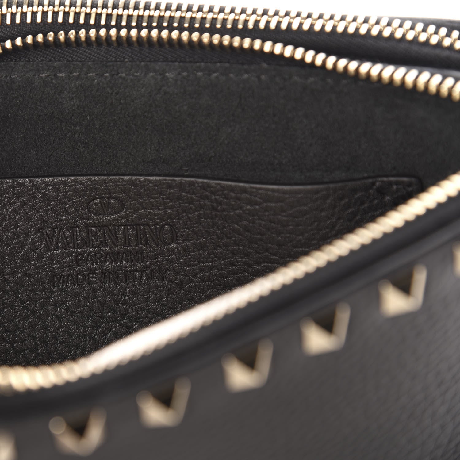 Valentino Garavani Pebbled Calfskin Rockstud Small Chain Shoulder Bag Black 6 of 10