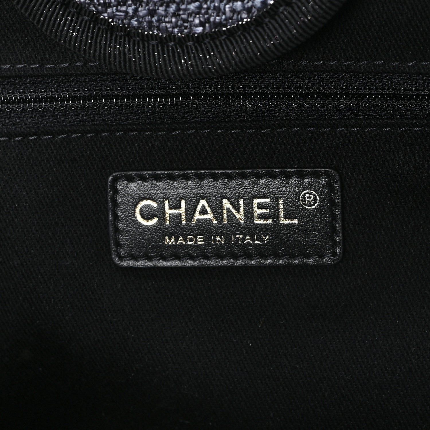 Chanel Lurex Boucle Medium Deauville Tote Black 5 of 11