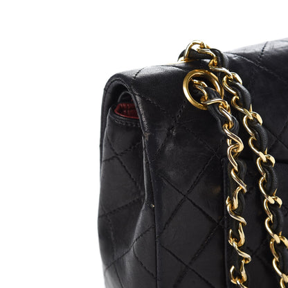 Chanel Lambskin Quilted Small Double Flap Black 13 of 19