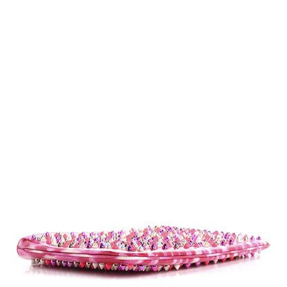 Christian Louboutin Patent Glittart Studded Loubiposh Chain Shocking Pink 4 of 10