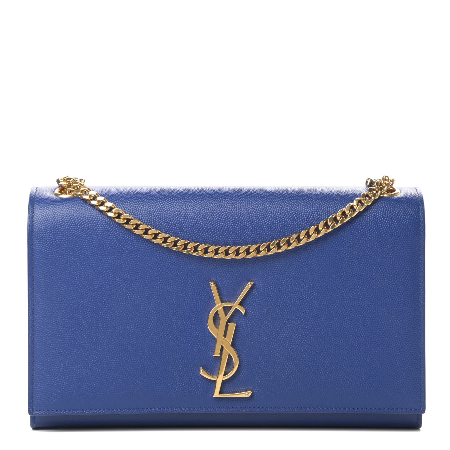 Grain De Poudre Medium Classic Monogram Kate Satchel Flash Blue
