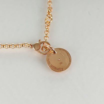 Hermes 18K Rose Gold Diamond Gambade Bracelet SH 5 of 6