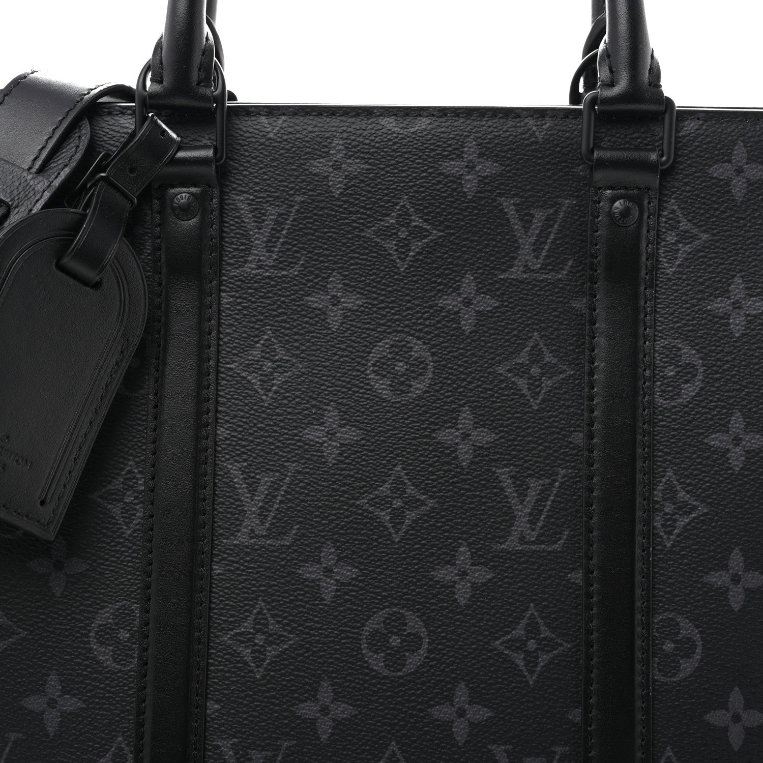 Louis Vuitton Monogram Eclipse Sac Plat Horizontal Zipper 6 of 12