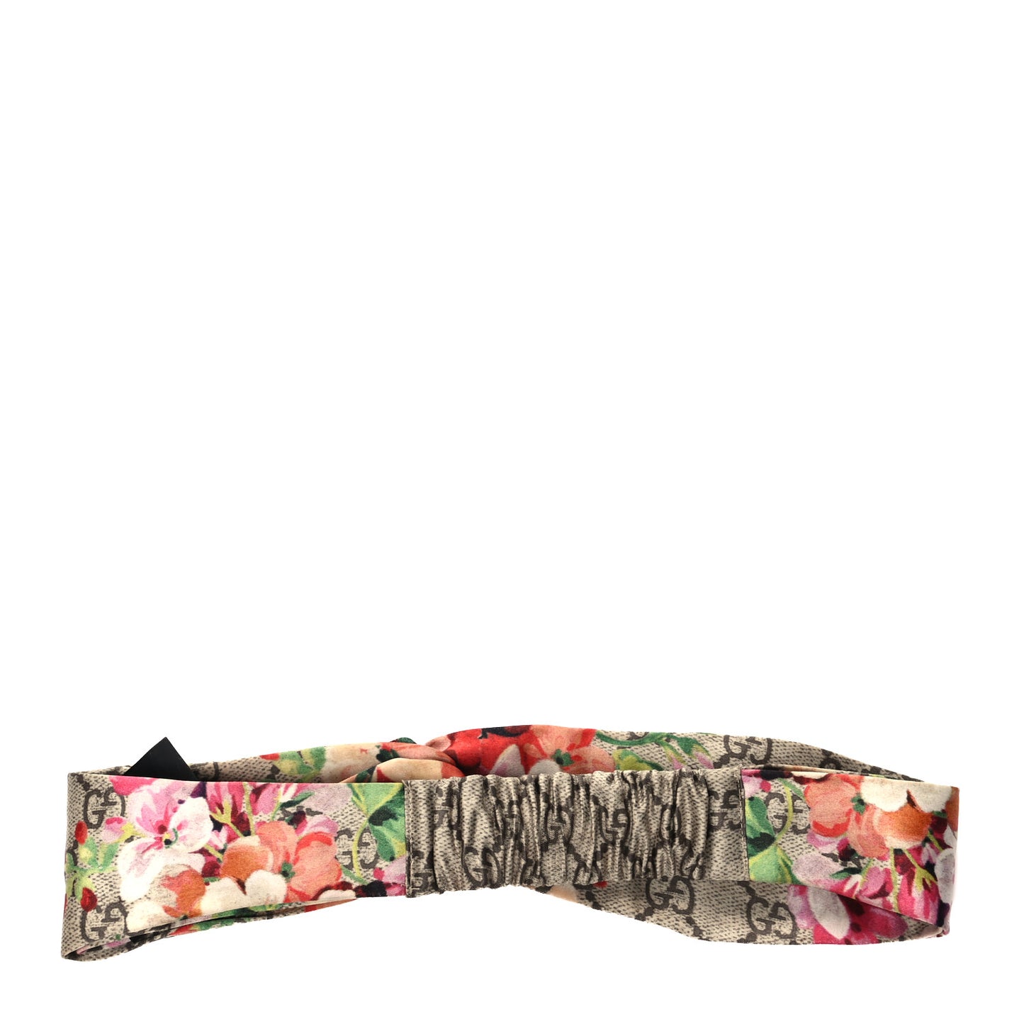 Silk Monogram Blooms Print Headband Antique Rose
