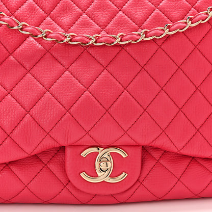 Chanel Calfskin Quilted Small XXL Travel Flap Bag Pink 7 of 9