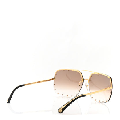 Louis Vuitton The Party Square Gradient Sunglasses Z2353W Brown 4 of 9