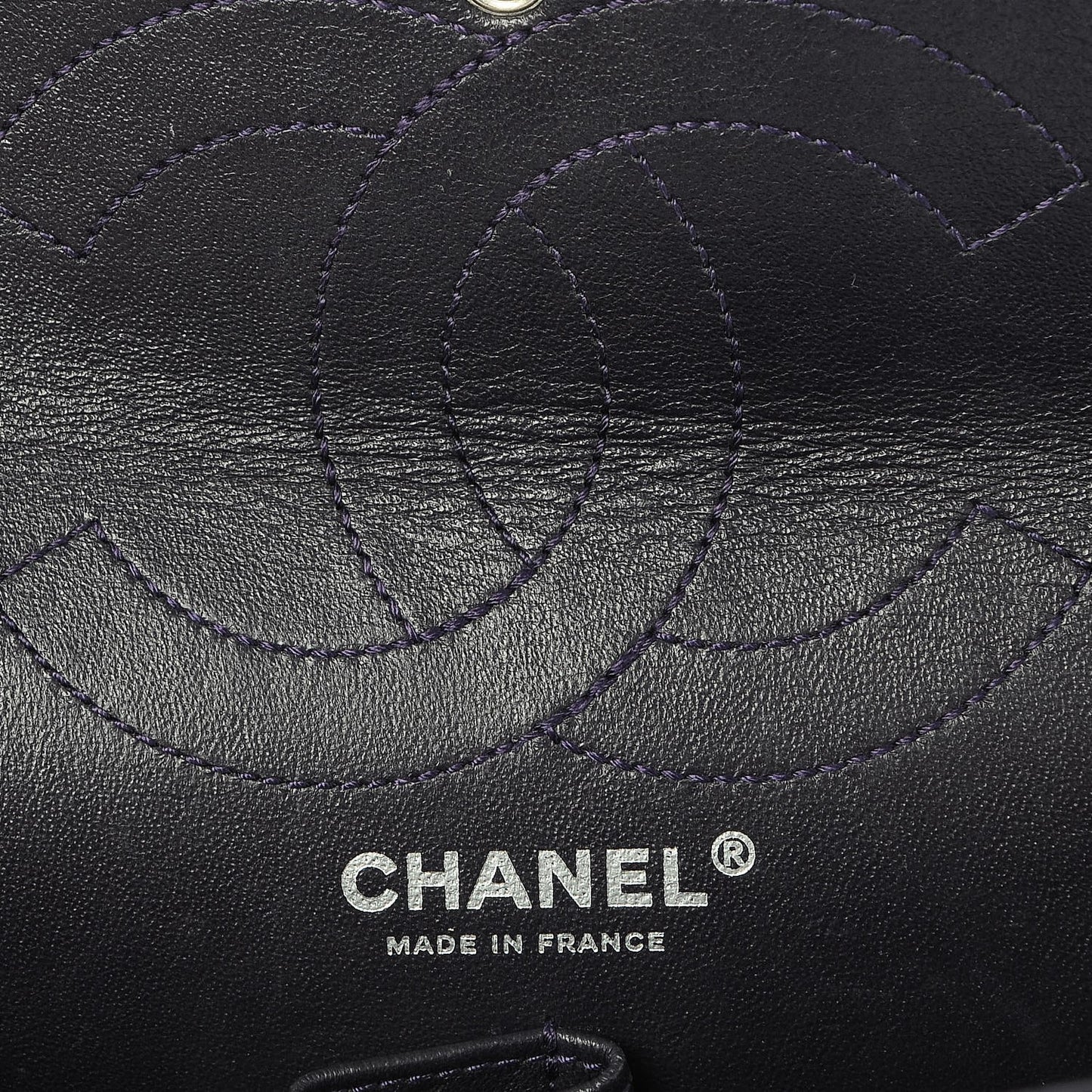 Aged Calfskin Quilted 2.55 Reissue 226 Flap Dark Purple