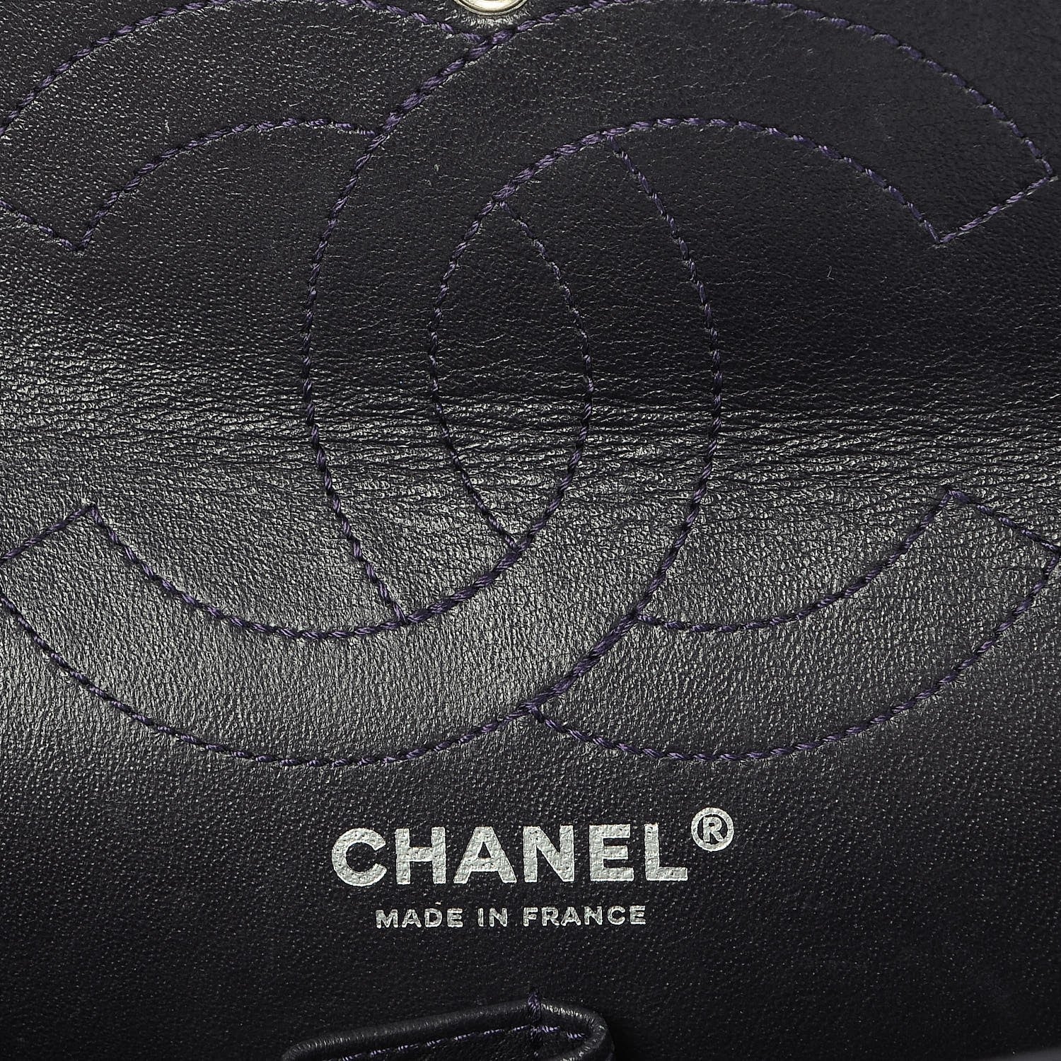 Chanel Aged Calfskin Quilted 2.55 Reissue 226 Flap Dark Purple 7 of 11