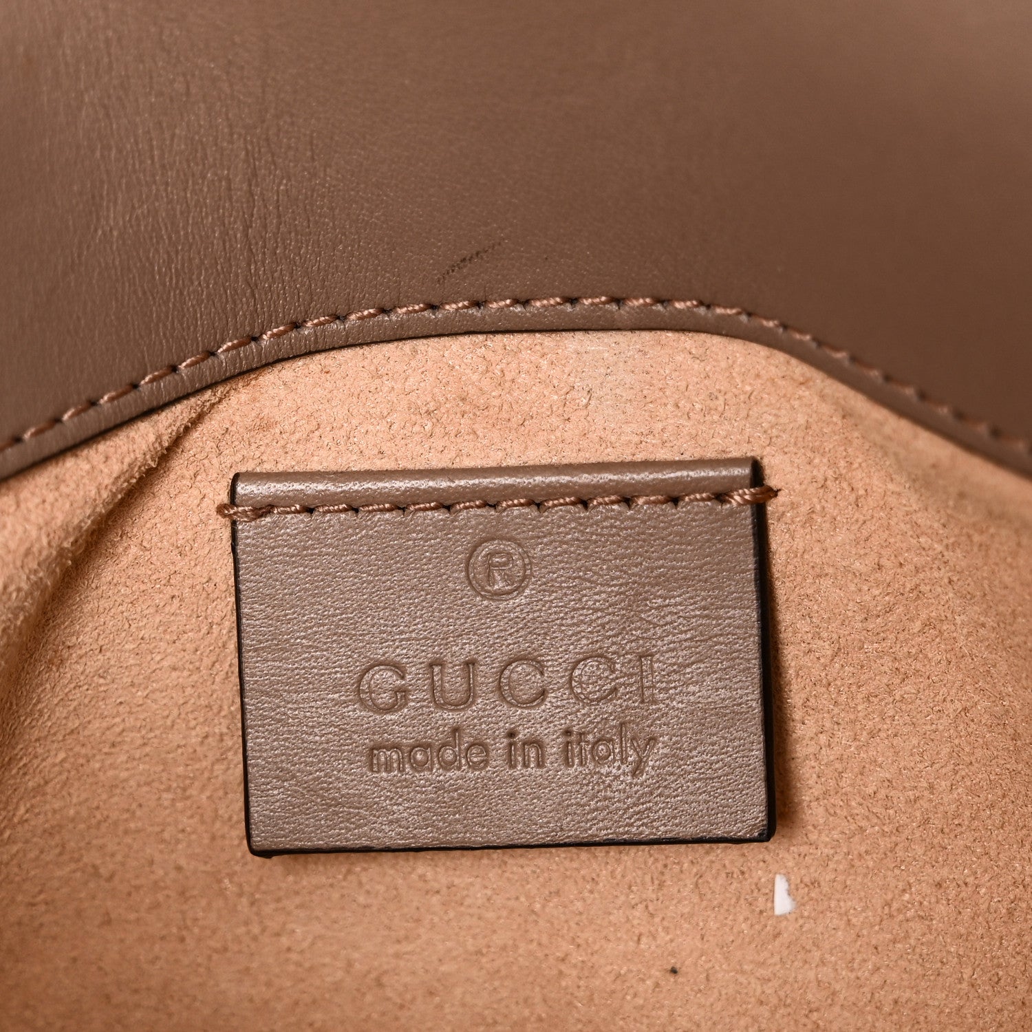 Gucci Calfskin Matelasse Super Mini GG Marmont Shoulder Bag Porcelain Rose 6 of 10