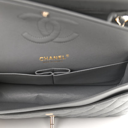 Chanel Caviar Quilted Medium Double Flap Grey 5 of 11