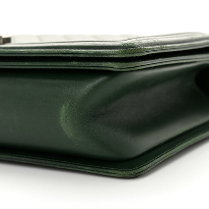 Chanel Lambskin Quilted New Medium Boy Flap Dark Green 10 of 15