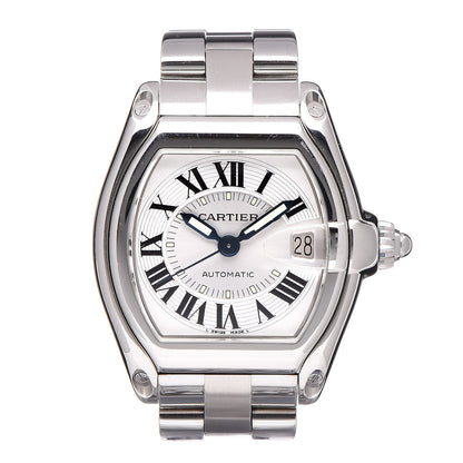 Cartier Stainless Steel 37mm Roadster Automatic Watch 1 of 7