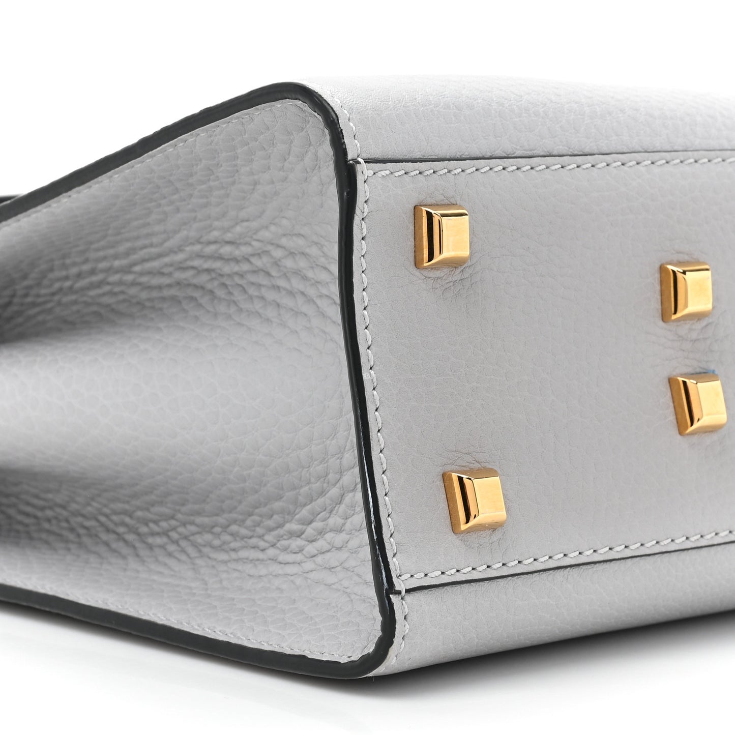 Vitello Medium My Rockstud Frame Bag Pastel Grey