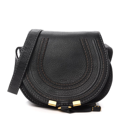 Chloe Calfskin Mini Marcie Round Crossbody Bag Black 1 of 11