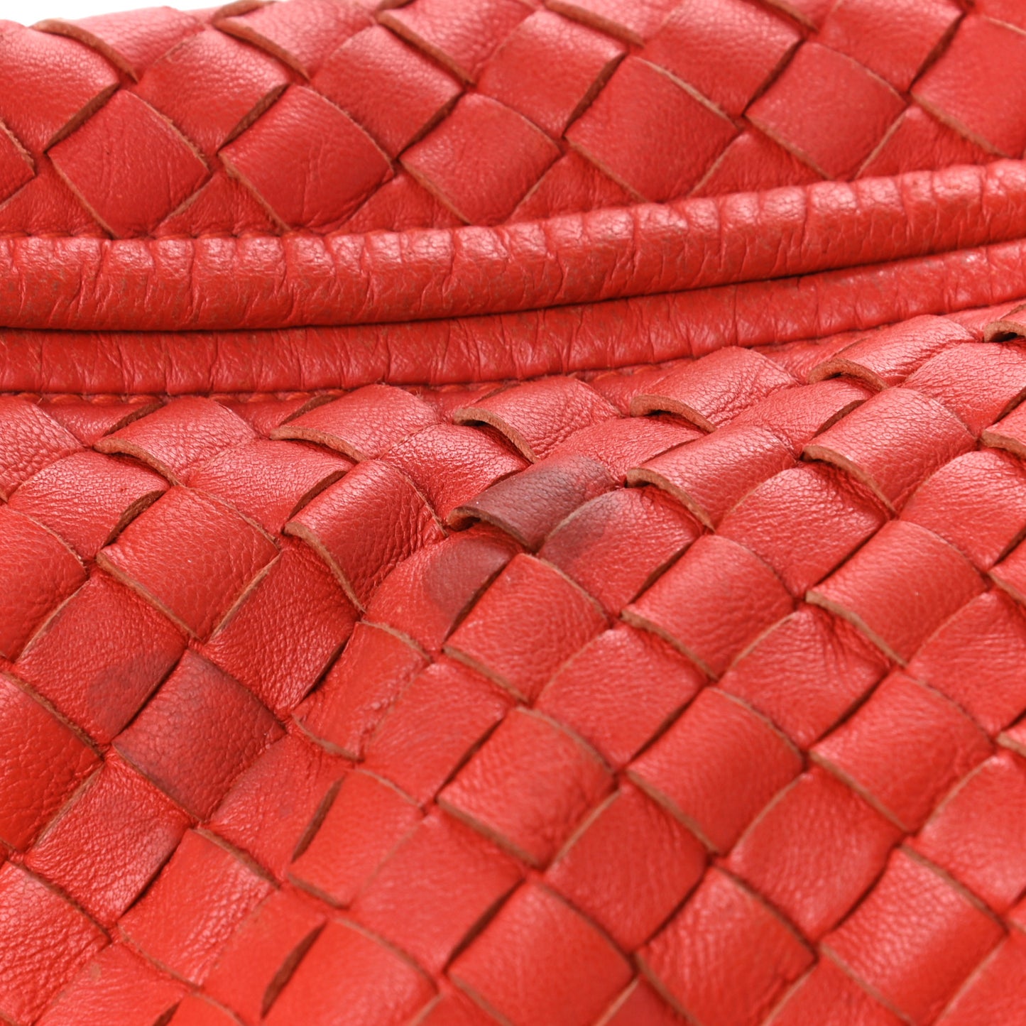 Nappa Intrecciato Large Veneta Hobo Corniola