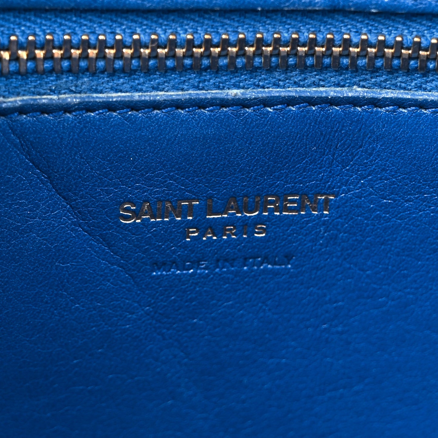 Calfskin Small Monogram Cabas Blue Majorelle