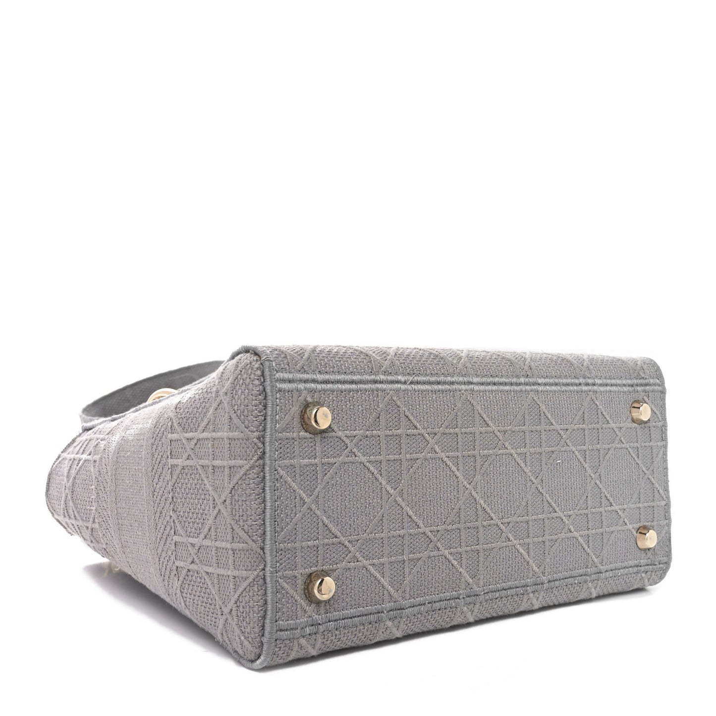Canvas Embroidered Cannage Medium Lady D-Lite Gray