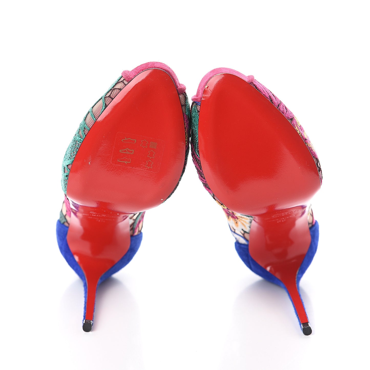 Dentelle Veau Velours Floral Very Lace 120 Pumps 35 Multi